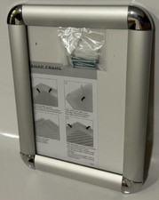 Druckknopframes silbergrau 25