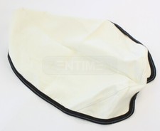 WEISS Sitzbezug für Piaggio TPH 50 1993- Sitzbank LEDER