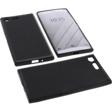 Tasche für Sony Xperia X1 2018 Handytasche Schutz Hülle TPU Gummi Case Schwarz