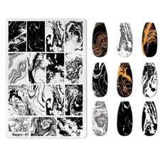 XXL Stamping Schablone Marble