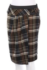 Ohne Label Rock Karo kariert S anthrazit