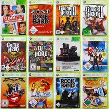Microsoft Xbox 360 Spielesammlung Scene It Lips Rockband Guitar Hero Auswählen