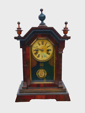 Antike deutsche Regulator Uhr, Jugendstil, 3 Sterne Logo, 1900er Jahre