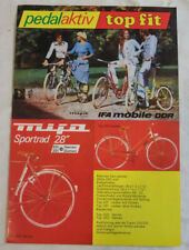pedalaktiv/topfit IFA-mobile-DDR 1977 Prospekt Werbung mifa Fahrrad Damen Herren