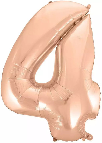 Balon foliowy cyfra 4 - balon,
