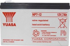 Yuasa NP7-12 Bleiakku 12V 7Ah Blei-Vlies 151x98x65mm Wartungsfrei SIEHE TEXT99