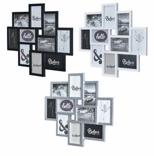 Bilderrahmen Collage 50x55cm 10 Fotos 10x15cm Deko Fotocollage Fotorahmen Glas