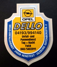 Werbe-Aufkleber OPEL Dello