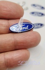 ford Aufkleber 3x Schlüssellogo 25x10mm Emblem Schriftzug selbstklebend