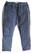 Tredy Jeans Schlupf- Hose Stretchjeans Denim Jeggings blau 44  ( 42 46  ) Straß