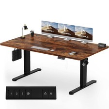 Höhenverstellbarer Schreibtisch Gestell 4 Tischplatten 180x80cm 72-116cm Höhe