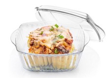 Auflaufform mit Deckel Glasform 2,6L Ofenfest