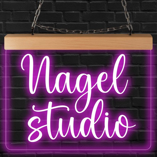 Led leuchtschild nagelstudio - led,
