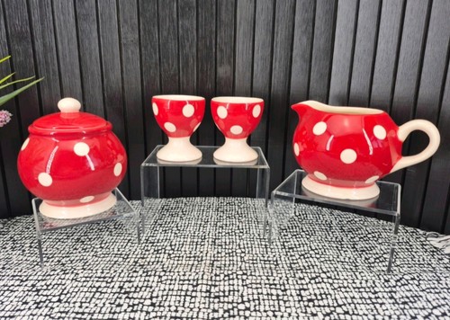 Vintage rot gepunktet - vintage,