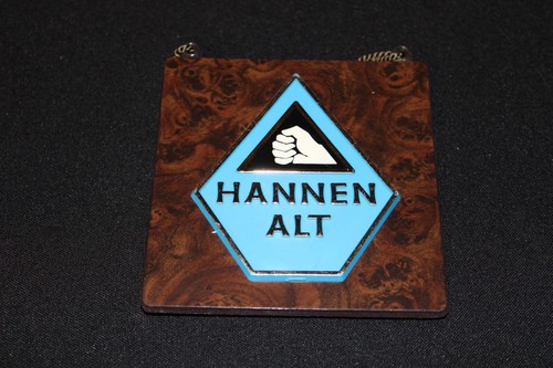 Zapfhahnschild hannen alt - zapfhahnschild,