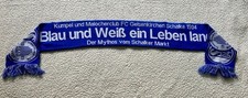 FC Schalke 04 Fanschal Schalker Markt Schal Fanclub Monasteria Münster RAR Ultra