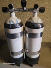 Doppel 10 Liter-Tauchflaschen  Ohne TÜV Immer Unter Druck Gelagert  