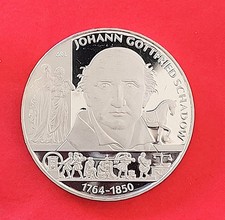 BRD 10 € 2014 A 250. Geburtstag Johann Gottfried Schadow Silber Gedenkmünze PP