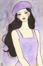 PORTRAIT Frau Mädchen Tusche