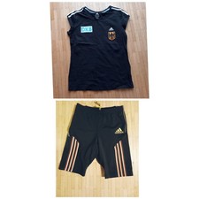 Set Damen Adidas Shirt schwarz