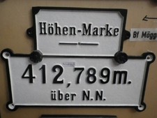 Schild Höhenmarke Hoehenmarke