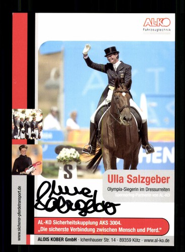 Ulla salzgeber autogrammkarte - salzgeber,
