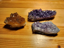 Citrin-Amethyst-Druse – warm