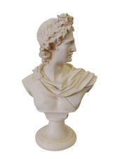 Vintage griechischer Gott Apollo Skulptur Büste Deko Büste Gott der Musik