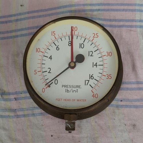 Vintage messing manometer 6 - manometer,