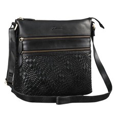 Schultertasche Damen Echt