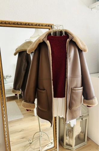 Mango shearling pilotenjacke - mango,