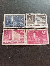 4 Briefmarken Finland