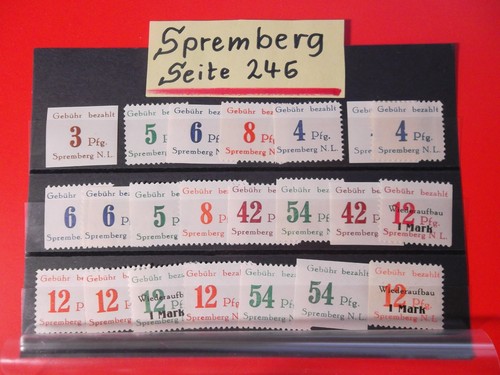 Lot briefmarken spremberg - lot,