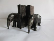 VINTAGE ELEFANT BUCHSTÜTZEN