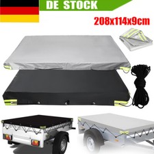 Anhängerplane PKW Abdeckplane Flachplane Gummiseil 208*114*9 für Stema Anhänger
