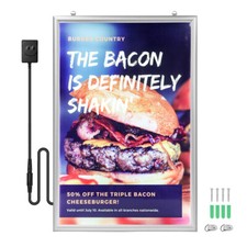 LED Plakatrahmen DIN A1 LED beleuchtet  Wandmontage Profil Werbe-Leuchtkasten