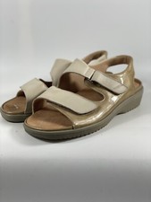 Ganter gr 37 Damen Sandalen Sandaletten Klettverschluss Sehr Gut Karton 105