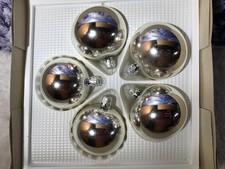 Lauscha Christbaumschmuck, alte Lauscha Weihnachtskugeln, Mundgeblasen, Ø 6 cm