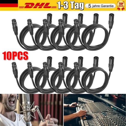 10x dmx kabel xlr - 10x, 1m
