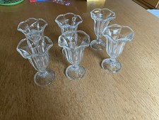 6 Eisbecher neuwertig altmodisch robust