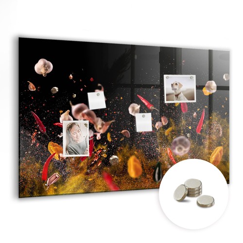 Glas magnettafel mit magneten - glas,