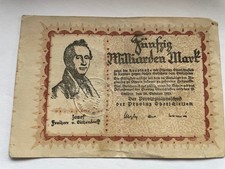 Notgeld ratibor fünfzig - notgeld,