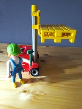 PLAYMOBIL 4476  Kleinstapler mit Fahrer, Werkzeug, Paletten, ein schönes Set