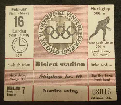 Orig ticket olympische - orig.,