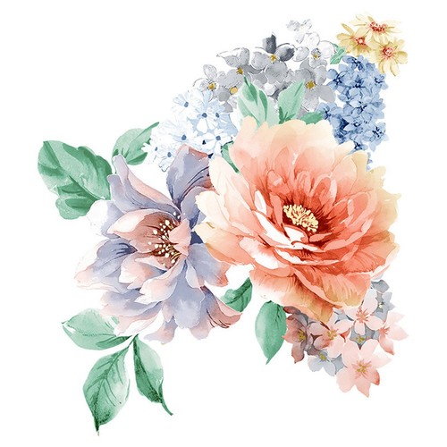 Romantische blumen wandsticker - blumen,