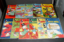 11 MICKY MAUS Hefte von 1961 Nr.35-45.  letzten 4 Hefte teils mit S.Bild+Marke