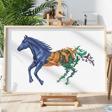 Pferd Tier v6 Schablone Malen