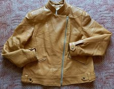 Lederjacke Damen 48 Bikerstil