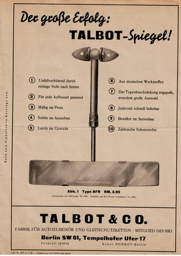 Original werbung der 30er - der,