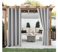 Outdoor Vorhang Wasserdicht Winddicht UV Schutz Sonnenschutz Gardinen Garten 